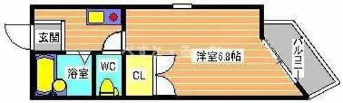 サングレイス西新町【301号室】の間取り