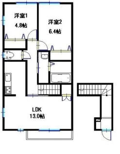 ラフィーエ住吉【201号室】の間取り