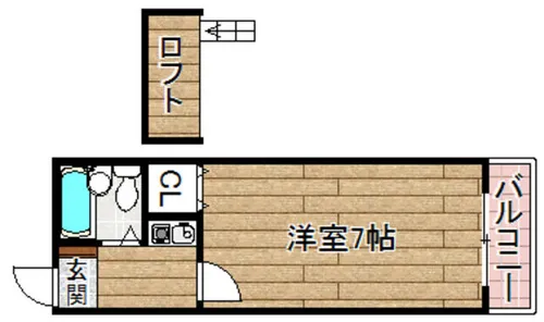 アルデール富田【2階】の間取り