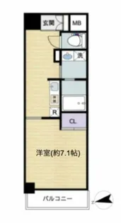 アスヴェル心斎橋東Ⅱ【5階】の間取り