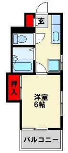シャトレ永犬丸【103号室】の間取り