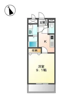 グランディー【1階】の間取り