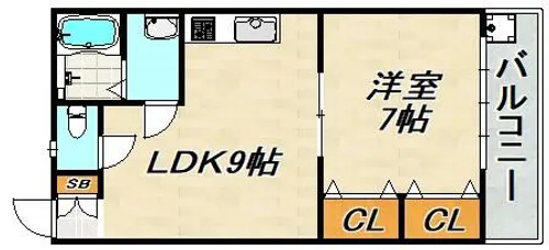 ときわ萩乃ハイツ【1階】の間取り