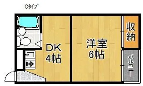 第三東洋ハイツ【4階】の間取り