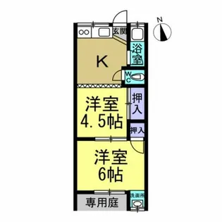 メゾンサガノ【25号室】の間取り