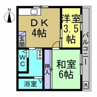 セントラルマンション【302号室】の間取り