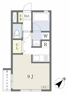 ミリアーデ覚王山【1階】の間取り