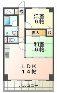 ロイヤルメゾンアドニス【2階】の間取り