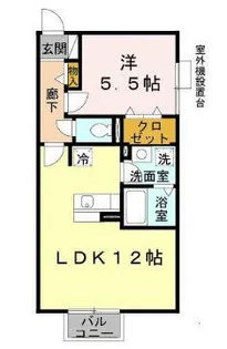 ラ・フォーレ名倉【1階】の間取り