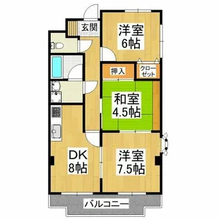 パークヒルズ千代田【2階】の間取り