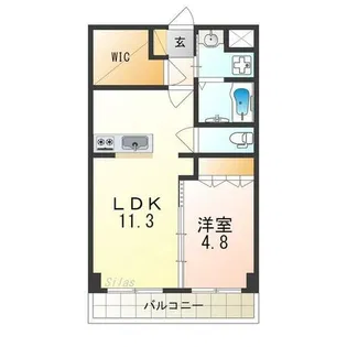 コンフォース マンテン レジデンス【3階】の間取り