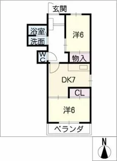 エクセルコーポ・ムラセ【3階】の間取り