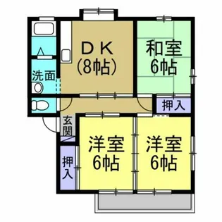 ルーエックⅡ【2階】の間取り