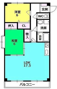 Grande苦楽園口【301号室】の間取り