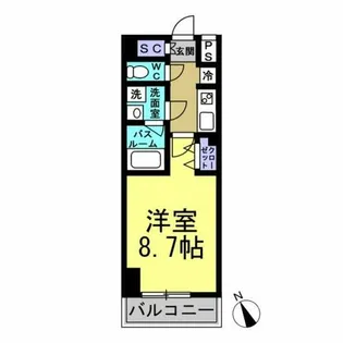 コントレイルりんくう常滑【307号室】の間取り