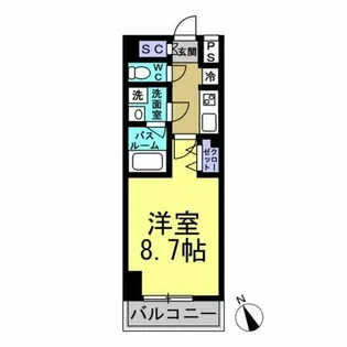 コントレイルりんくう常滑【809号室】の間取り