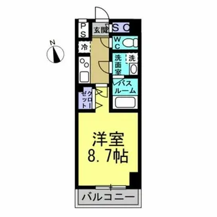 コントレイルりんくう常滑【506号室】の間取り