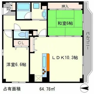 メゾン洛北【2階】の間取り