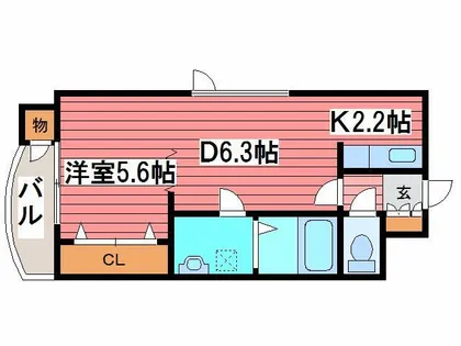 ピルエットアタカ【4階】の間取り