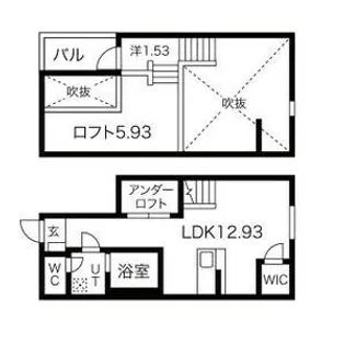 愛知県名古屋市中川区中島新町3丁目【アパート】の間取り