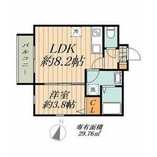 Cherim道徳【2階】の間取り