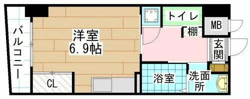 MGA城内【9階】の間取り