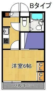 レオパレスPista B棟【1階】の間取り