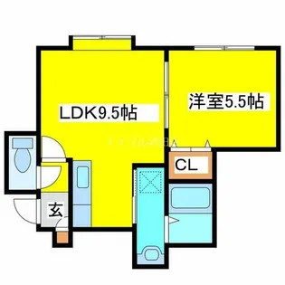 second stage【101号室】の間取り