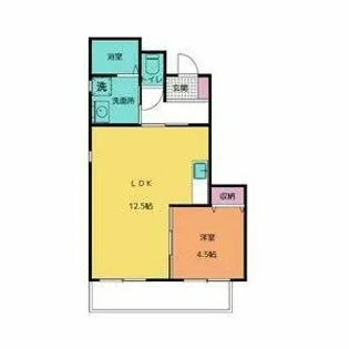 フラットK【6階】の間取り