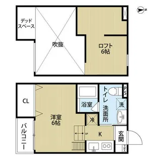 ラ・シャンスⅢ【2階】の間取り
