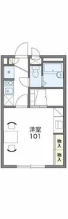 レオパレス川向【1階】の間取り