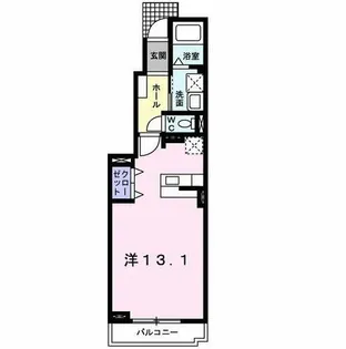 ハーヴェストⅡ【102号室】の間取り