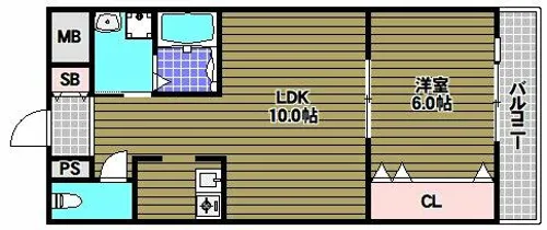 セカンドパレス【1階】の間取り