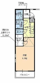 エトワール喜里川【1階】の間取り
