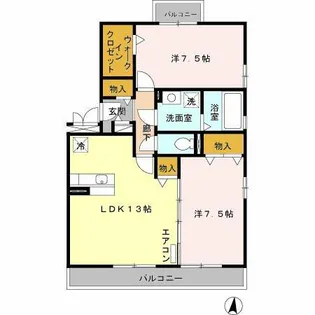 オリーブガーデン【3階】の間取り
