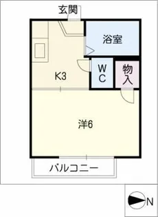 ドムス姫ヶ池【2階】の間取り