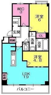 フェルザ西宮(旧 ネオハイツ西宮)【602号室】の間取り