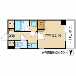 ライオンズマンション下鴨本町【6階】の間取り