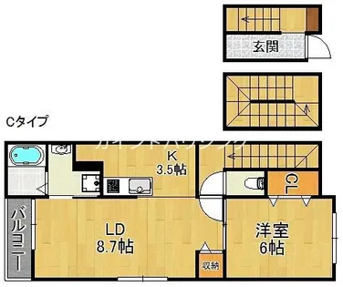 グレースコート【3階】の間取り
