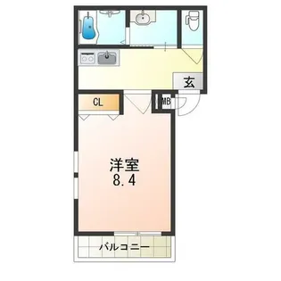 フジパレス中野Ⅲ番館【3階】の間取り