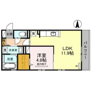 フェリーチェ鳳【2階】の間取り