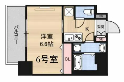 LUXE海老江Ⅱ【8階】の間取り