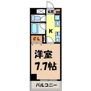 Belle Vivre新栄【3階】の間取り