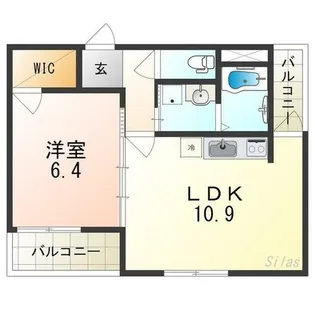 フジパレス東三国ヶ丘EAST【3階】の間取り