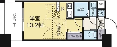 No.62TOWERSAVANTGARDE博多【7階】の間取り