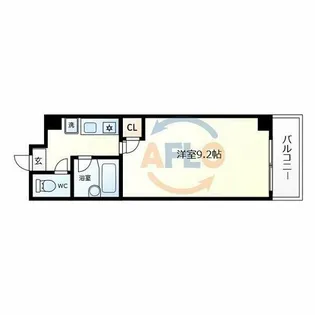 高津ヒルトン【4階】の間取り