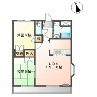 メゾンみずほ【1階】の間取り