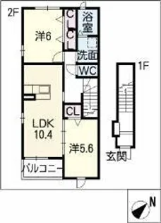 フリシュ ライツ【2階】の間取り