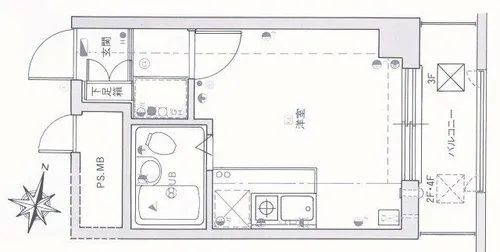 セザール第2円山公園【1階】の間取り