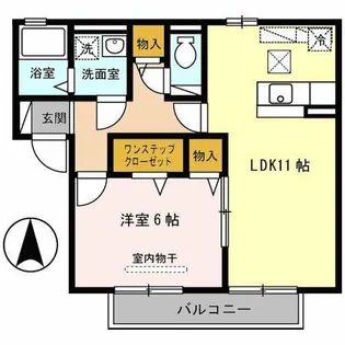 アムールB棟【1階】の間取り